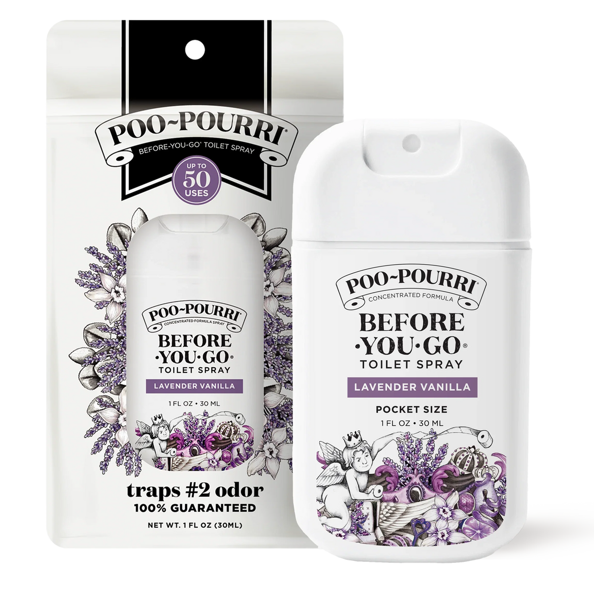 Lavender Vanilla Pocket Sprayer - Poo~Pourri Toilet Spray