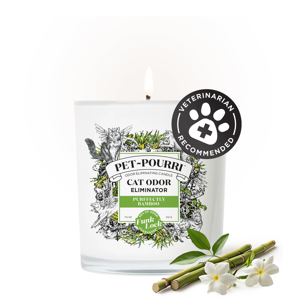 Purrfectly Bamboo Candle - Pet~Pourri Candle