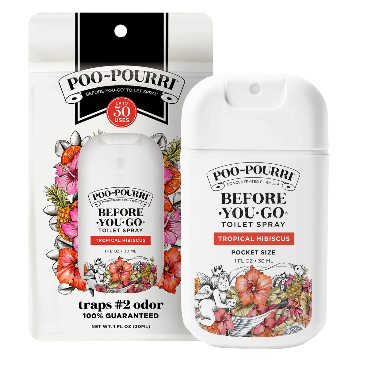 Tropical Hibiscus Pocket Sprayer - Poo~Pourri Toilet Spray