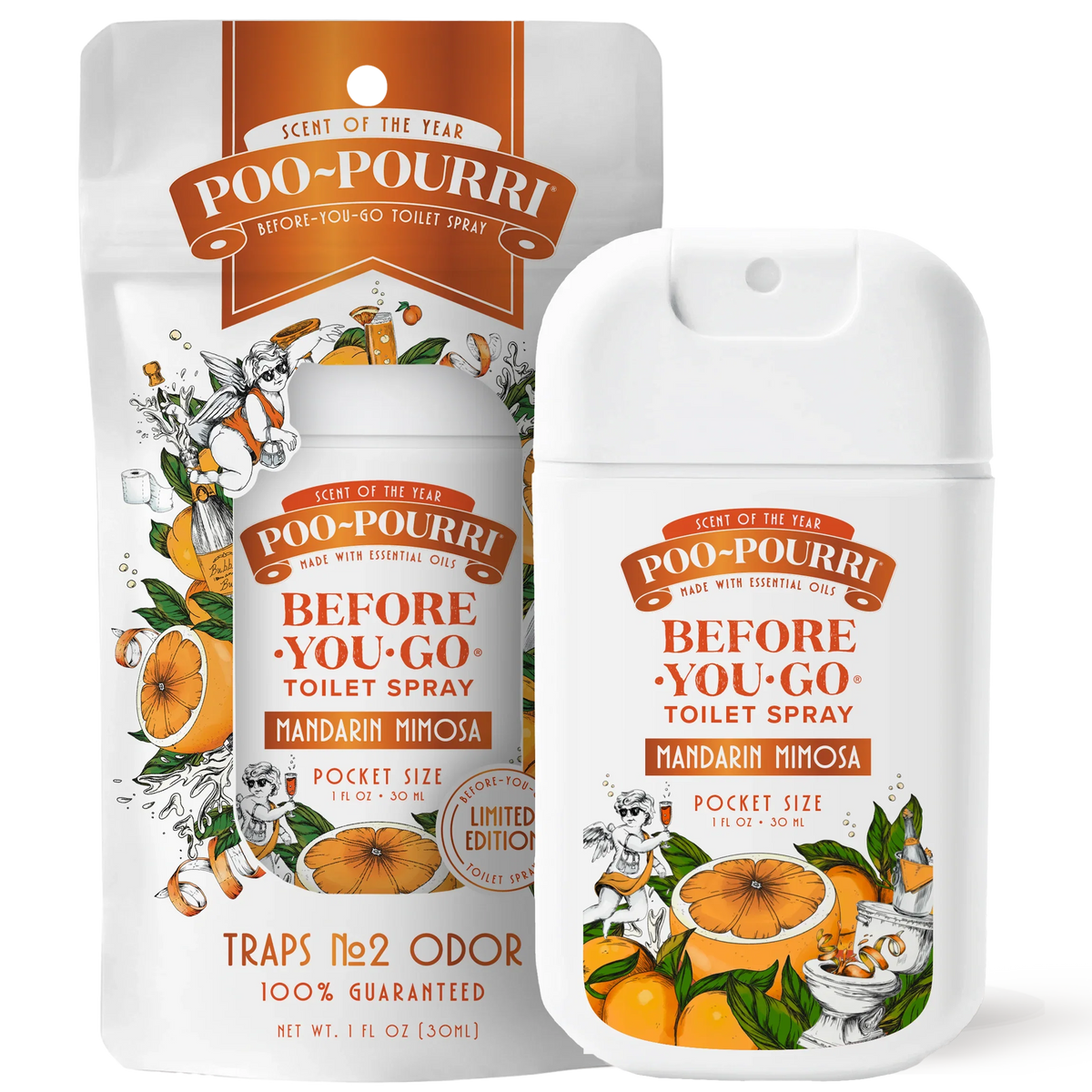 Mandarin Mimosa Pocket Sprayer - Poo~Pourri Toilet Spray