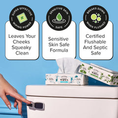 Cucumber Aloe Flushable Wipes - Poo~Pourri