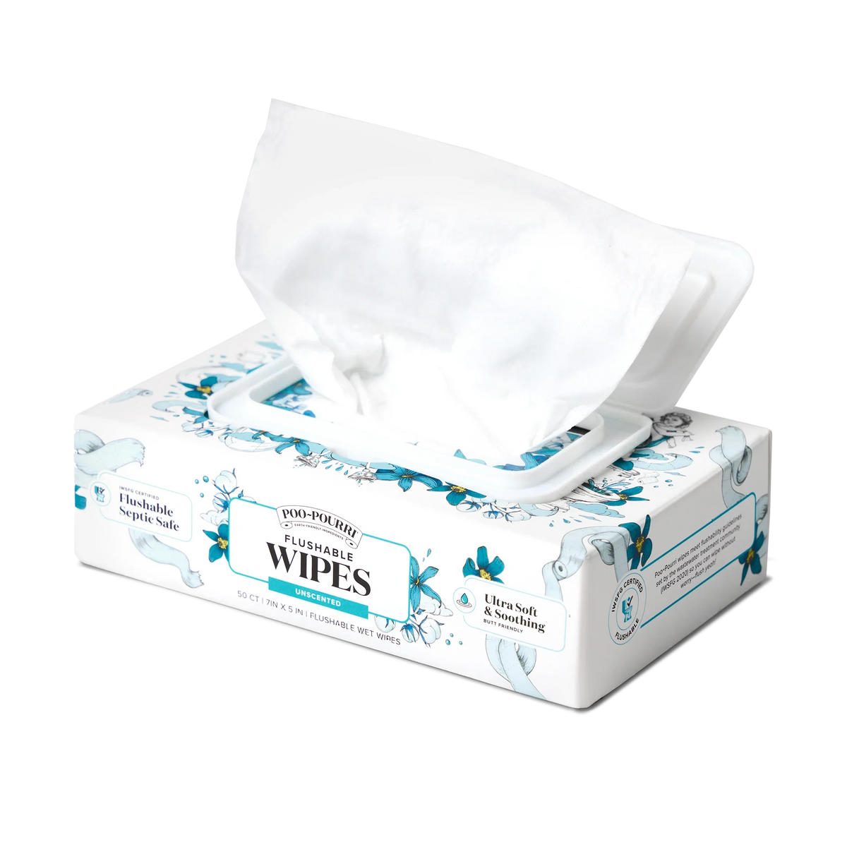 Unscented Flushable Wipes - Poo~Pourri